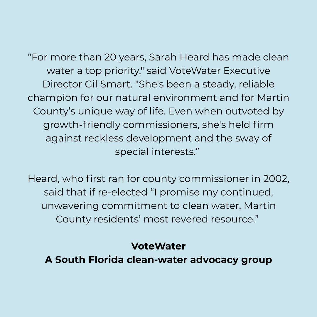 VoteWater endorsement